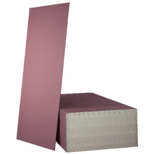 Plaque de plâtre BA 13 résistante au feu NF** - L. 2,50 x l. 1,20 m x Ép. 13 mm