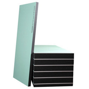 Doublage plaque de plâtre hydrofuge + polystyrène TH 32** - L. 2,5 x l. 1,2 m x Ép. 13 + 80 mm