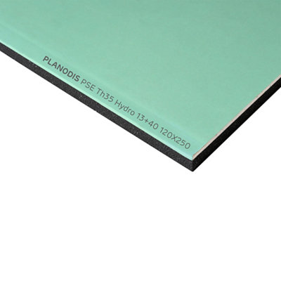 Plaque de doublage hydrofuge Planodis TH35 250 x 120 ép. 12 5 mm + 40mm vendue à la plaque zone Nord