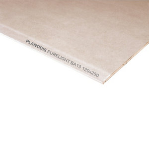 Plaque de plâtre BA13 "PURELIGHT" 2,5 x 1,2 m