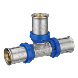 Lot de 5 raccords té égal multi-serrage D16