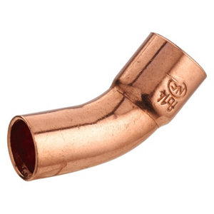 2 coudes cuivre pour tube cuivre - Ø 16 mm embouts M/F angle 45 °