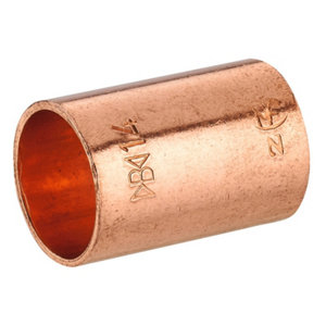 2 manchons F à souder pour tube cuivre Ø 14 mm