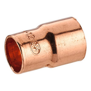 2 manchons cuivre à souder pour tube cuivre Ø 18 et 14 mm avec embouts F