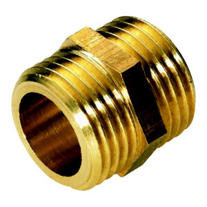 2 mamelons égaux avec embouts M 15 x 21 mm