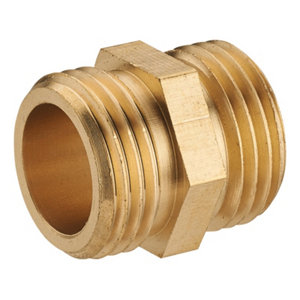 2 mamelons égaux avec embouts M 20 x 27 mm