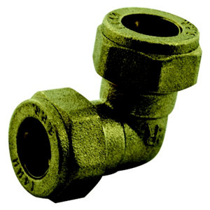 Tube et raccord laiton de Ø 16 mm type coude bicône 20x27 mm