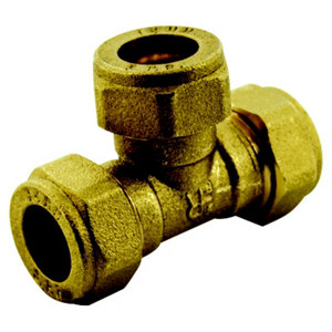 Té bicônes en laiton Ø 12 mm 15X21 mm