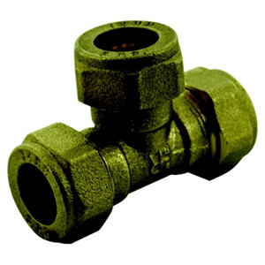 Té bicônes en laiton de Ø 14 mm