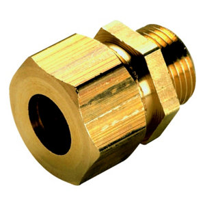 Tube et raccord d'alimentation mâle en laiton Ø 12 mm