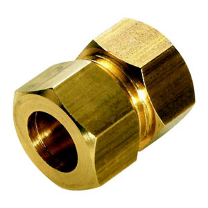 Raccord bicônes femelle en laiton Ø 14 mm 15x21 mm