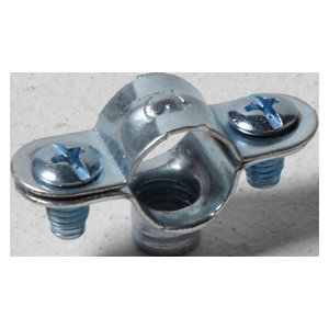 Collier de fixation simple en acier pour tube cuivre Ø 12 mm (2 pièces)