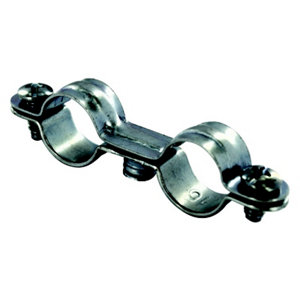 Collier de fixation double pour tube cuivre Ø 10 mm