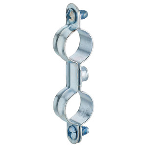 Collier de fixation double pour tube cuivre Ø 18 mm