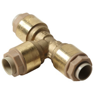 Tube et raccord en laiton de Ø 12 mm type té