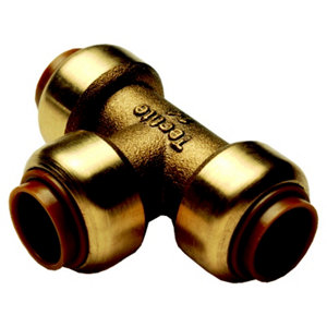 Tube et raccord en laiton type té de Ø 14 mm