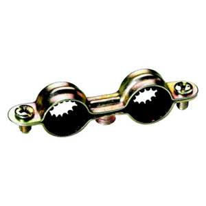 Collier double isophonique pour tube cuivre Ø 18 mm