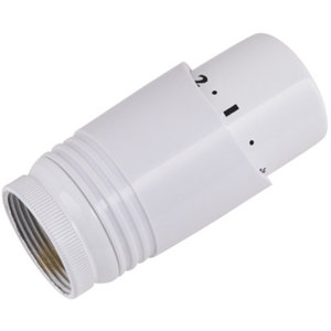 Tête thermostatique design de chauffage blanche M30x150