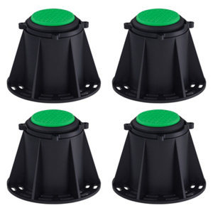 Lot 4 pieds pour receveur douche