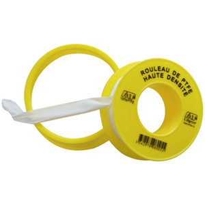 Lot de 3 rubans de téflon L.12 m, l. 12 mm, Ep. 0.075 mm