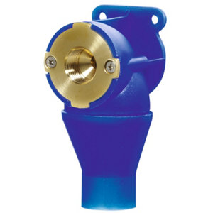 Sortie de cloison en laiton/ plastique pour tube PER - Ø 12 mm avec embout femelle 15x21