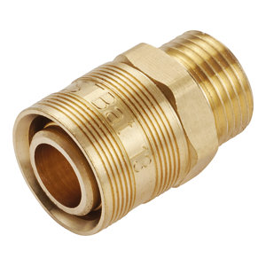2 raccords avec bague à glissement pour tube PER - Ø 16 à visser M écrou mobile 12 x 17 mm