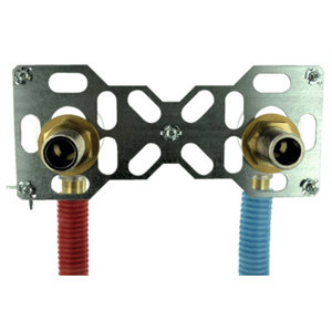 Système de fixation de robinet pour tube PER - Ø 16 mm embout mâle 20x27 mm