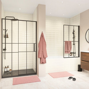 Colonne bain-douche thermostatique noir mat