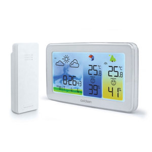 Station météo rétroéclairée avec écran couleur