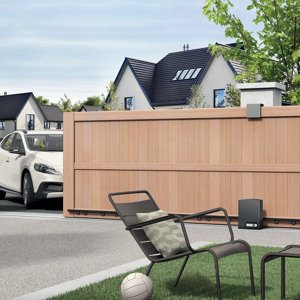 Motorisation connectée pour portail coulissant Avidsen "OREA CONNECT" gris, pack 1 unité