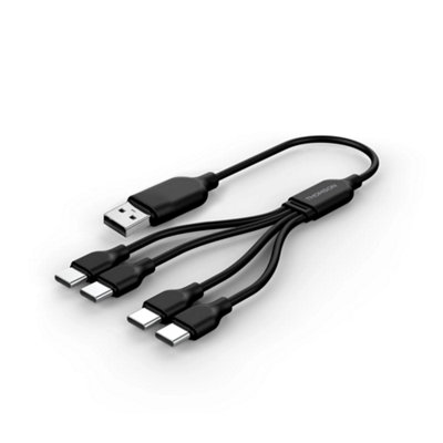 Lot De 4 Piles Lithium Rechargeables Aaa Lr03 1 5 V Avec Câble Usb c Power+