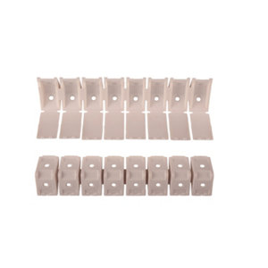 Lot de 16 taquets blanc pour dressing 