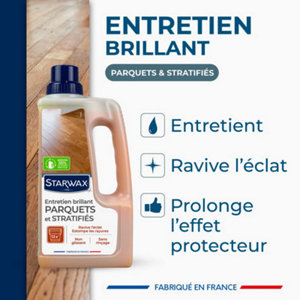 Entretien brillant parquets et sol stratifiés 1l