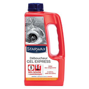Déboucheur gel express 1l pour canalisations bouchées cuisine salle de bains