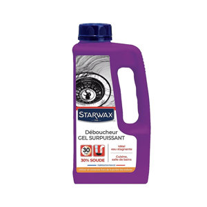 Déboucheur gel surpuissant STARWAX 1L pour canalisations eau stagnante