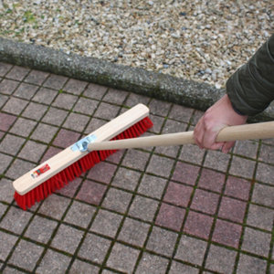 Balai de chantier 60 cm avec fibres PVC