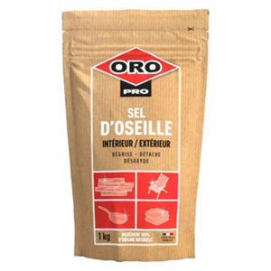 Sel d'oseille intérieur et extérieur bois textiles métaux et cuivre - 1 kg
