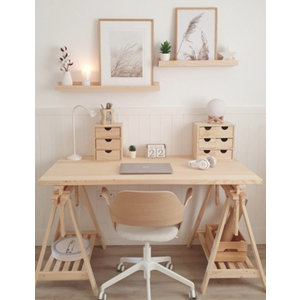 Tréteau architecte en pin 70 X 70/90 cm