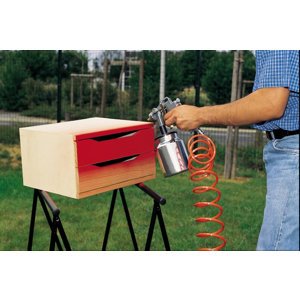 Pistolet à peinture pour tous les travaux de peinture, 0,9 L., pression 3-5 bars