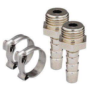 Lot de 2 raccords cannelés 1/4 mâle pour tuyaux Ø 6 mm