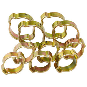 Lot de 10 colliers de serrage à oreilles