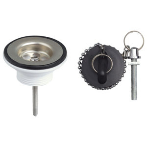 Bonde à bouchon pour lavabo