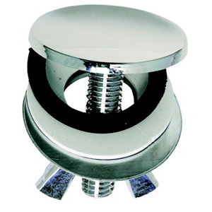 Cache-trou en laiton chromé Ø 40 mm