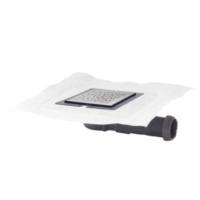 Bonde de douche à maçonner extraplate Wirquin EXPRESS'EAU MINI 115 x 115 mm - vue 1