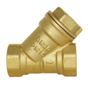 Filtre à eau en Y corps laiton à tamis acier inox femelle 20/27 mm