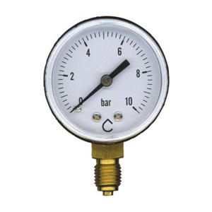 Manomètre sec à raccord radial mâle 8/13