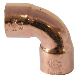10 coudes à souder femelle en cuivre - 90 ° Ø 14 mm