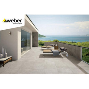 Colle fibrée terrasse et balcon gris - sac de 25 kg