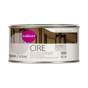 Cire pâte incolore 0,5 L pour meubles et boiseries intérieures