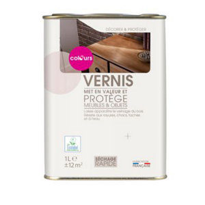 Vernis incolore mat 1 L pour Meubles et Boiseries intérieures
